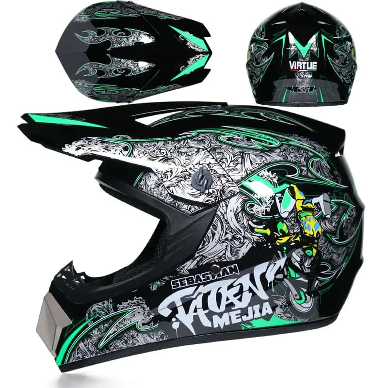 Casque de moto tout-terrain pour enfants et adultes, casque de cross de descente, AM DH