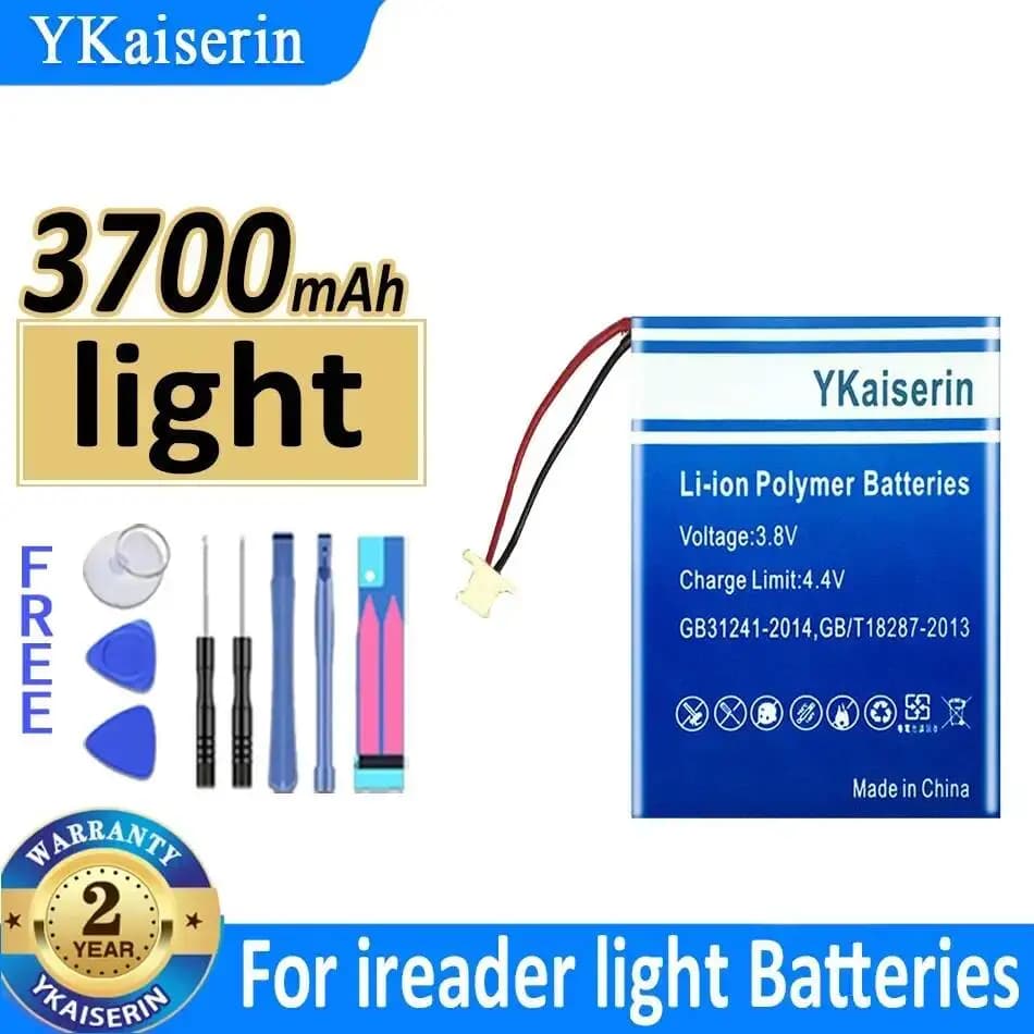 Batterie pour liseuse Ireader Light E - 3700mAh, alimentation fiable, haute capacité