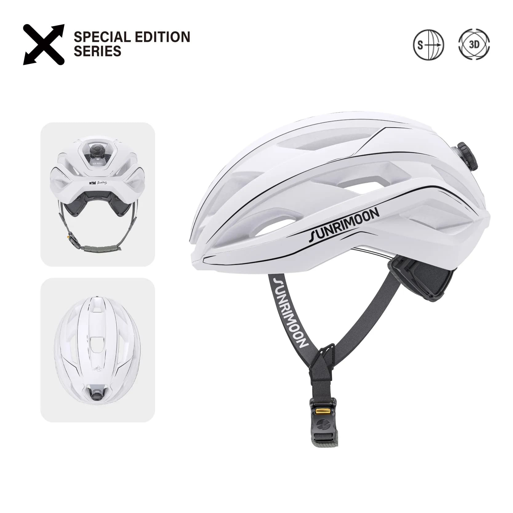 SUNRIMOON TT-81 Lnkmark casque de vélo imprimé en 3D, casque de sécurité respirant pour hommes et fe
