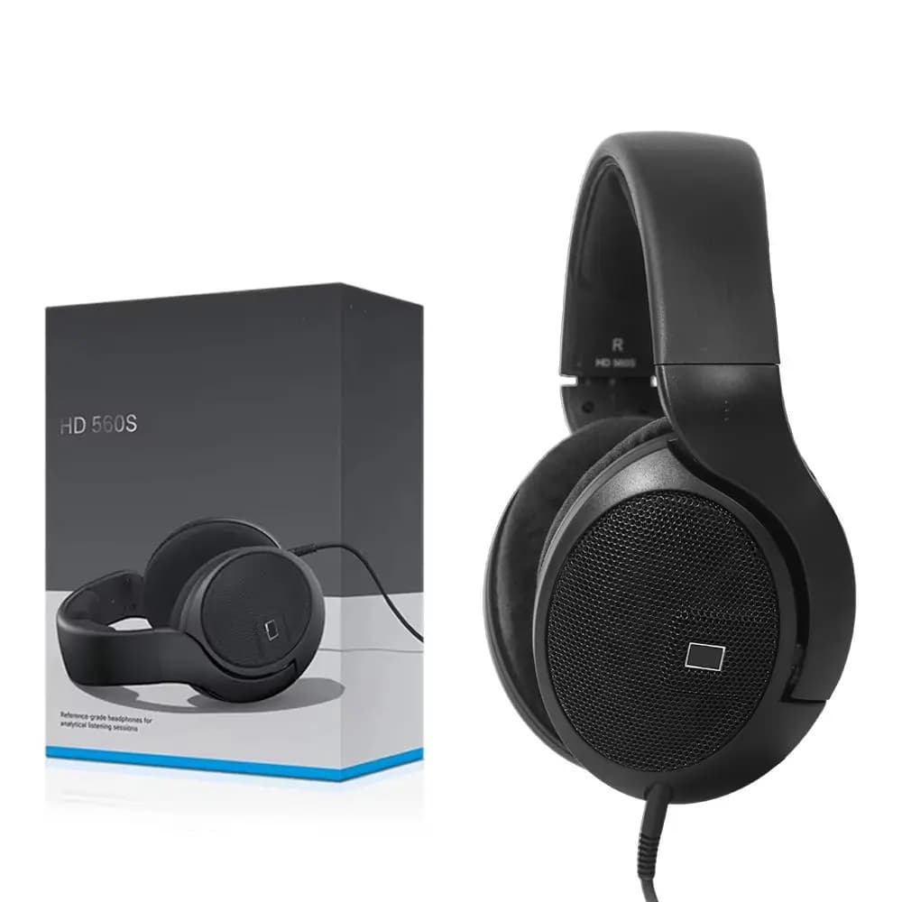Casque de studio circum-auriculaire ouvert HD 560S à réponse neutre pour l'enregistrement, le mixage