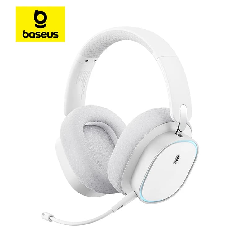 Baseus GH02 casque sans fil de jeu avec micro casque supra-auriculaire Bluetooth 5.3 40mm pilote 2.4