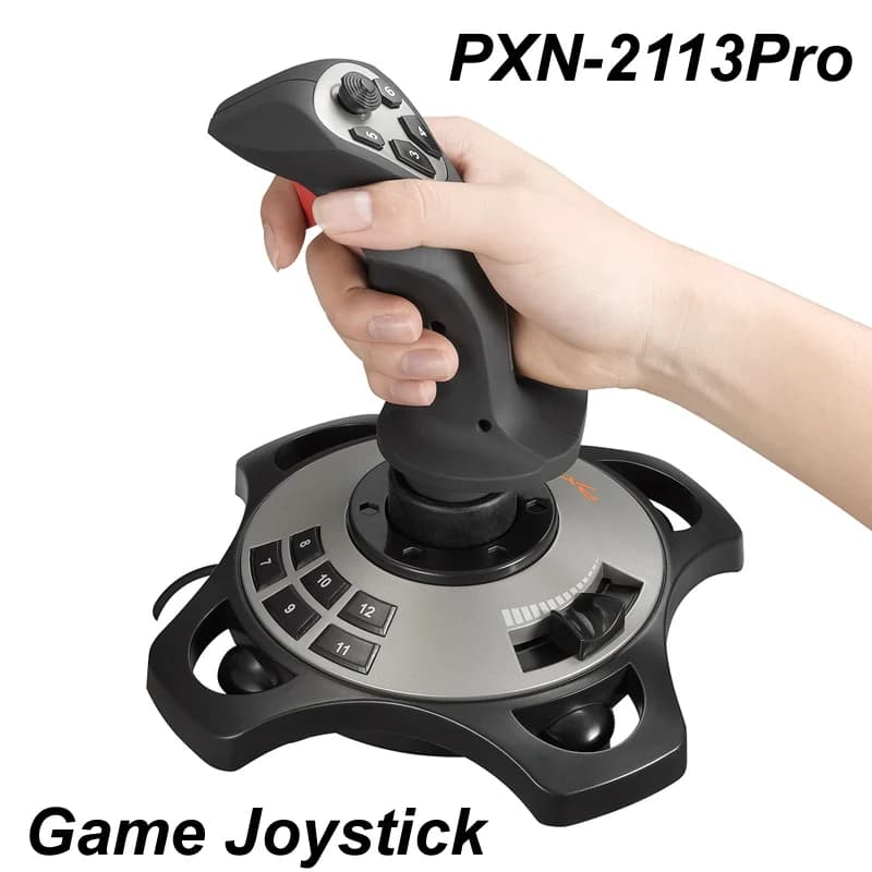 PXN-2113 Pro Joystick Flight Simulator Contrôleur de manette de jeu Pc Flight Simulator Cockpit Stic