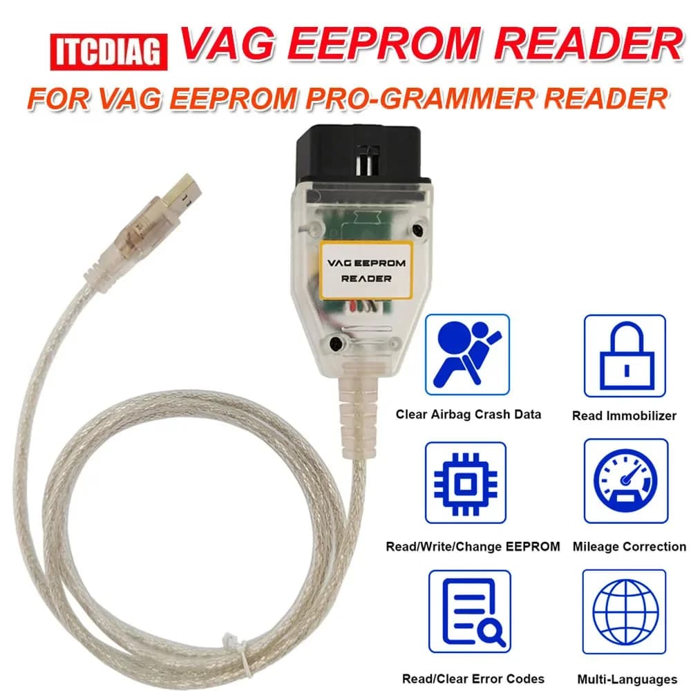 Pour lecteur de programmeur VAG Eeprom 1.20 prend en charge la réinitialisation claire des données d