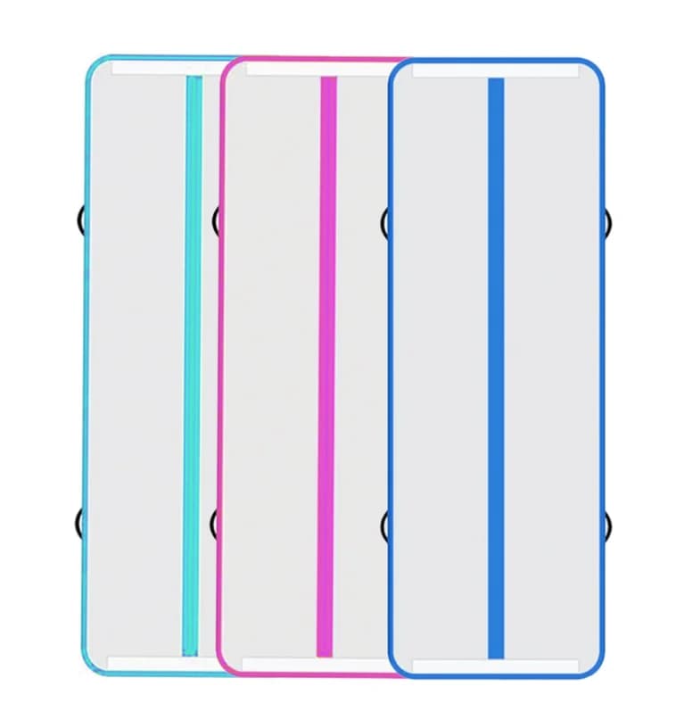 Tapis de gymnastique gonflable, tapis de trampoline, tapis de yoga avec pompe à air, adapté aux sall