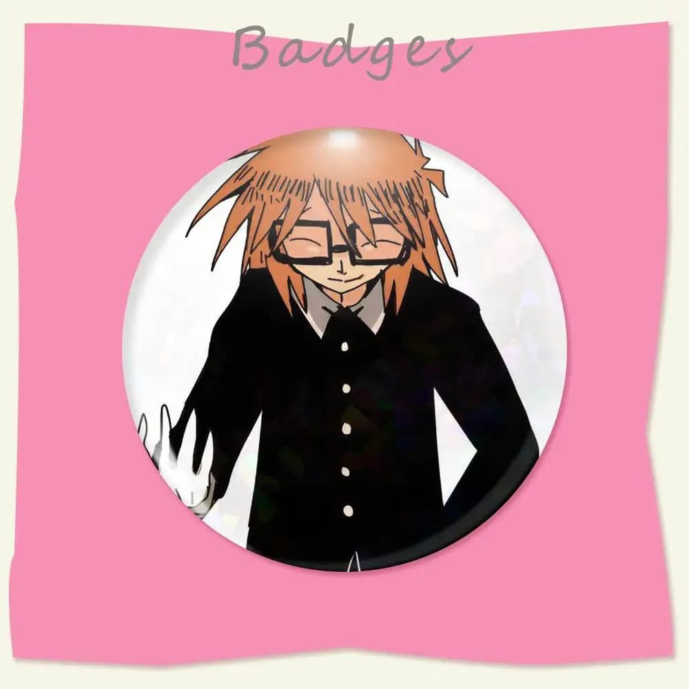 R-rnfren Randal Luther Nyon Badge sur sac à dos accessoires Manga icônes broches rondes dessin animé