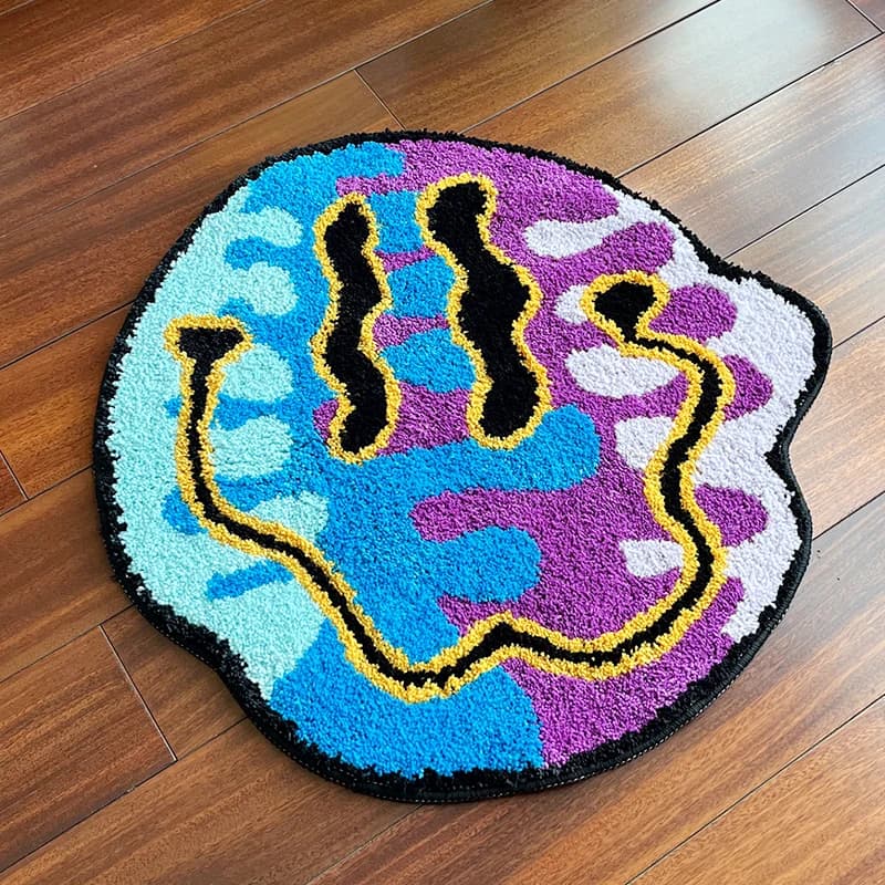 Avatar Smiley tapis touffeté doux en peluche tasse touffetée tapis de cuisine tapis antidérapant Abo