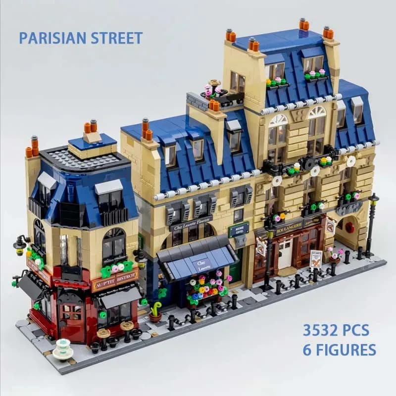 2026 En stock 3532 pièces Architecture parisienne Façades modulaires style Haussmann Jouets de puzzl