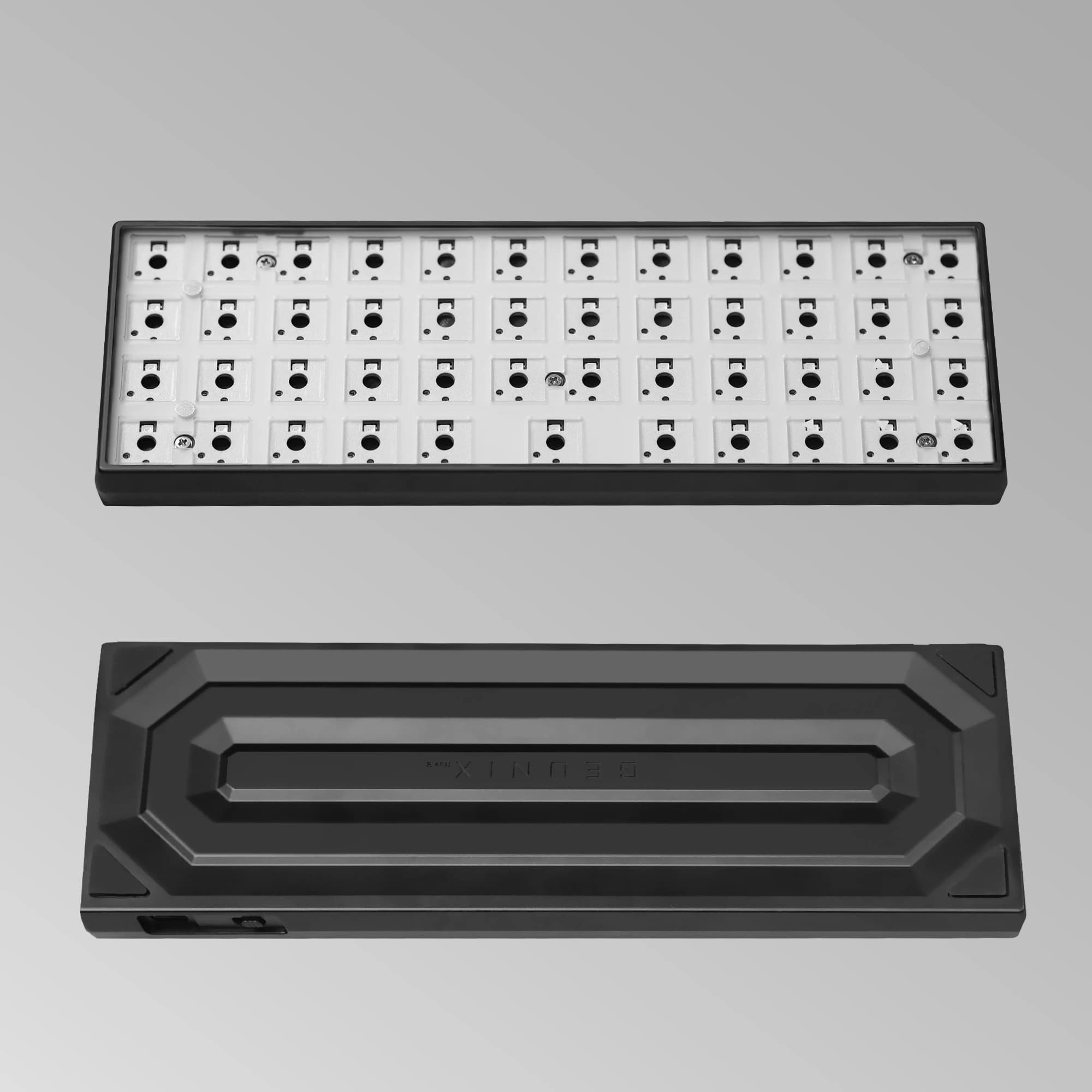 Chosfox Geonix48 Rev.2 clavier à profil bas trois modes Kit de clavier mécanique Portable Support QM