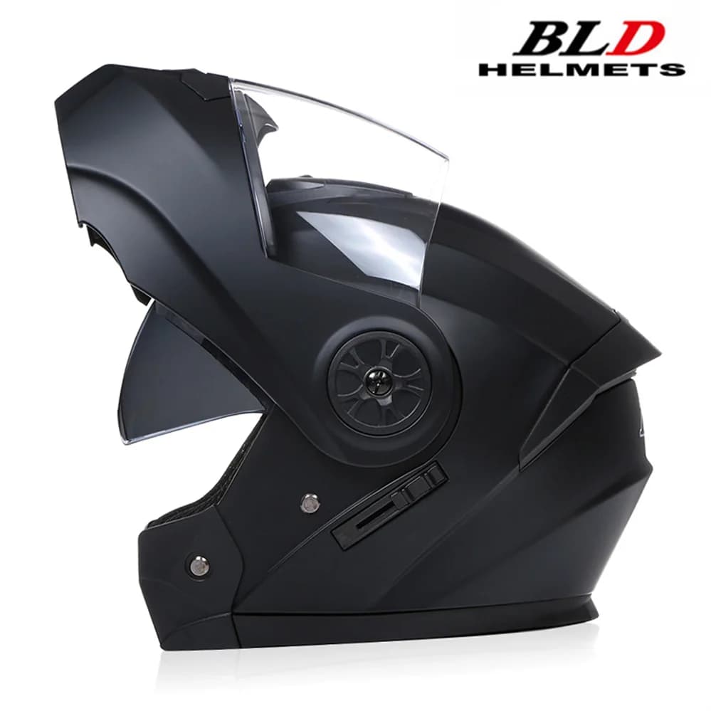 Casque de moto modulaire avec double visière et visière rabattable, certifié ECE/DOT professionnel,