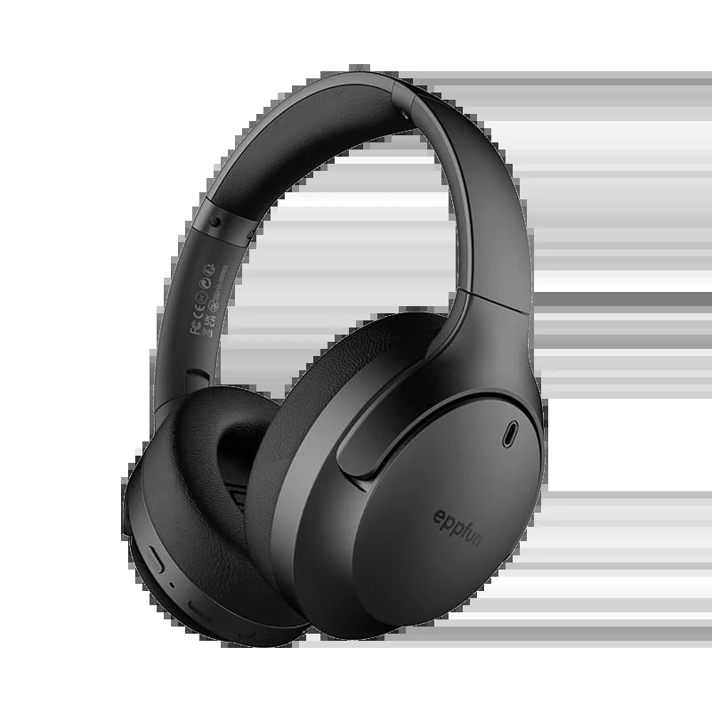 eppfun LE Audio Auracast Casque Bluetooth 5.4, Casque supra-auriculaire avec micro, Codec audio Aptx