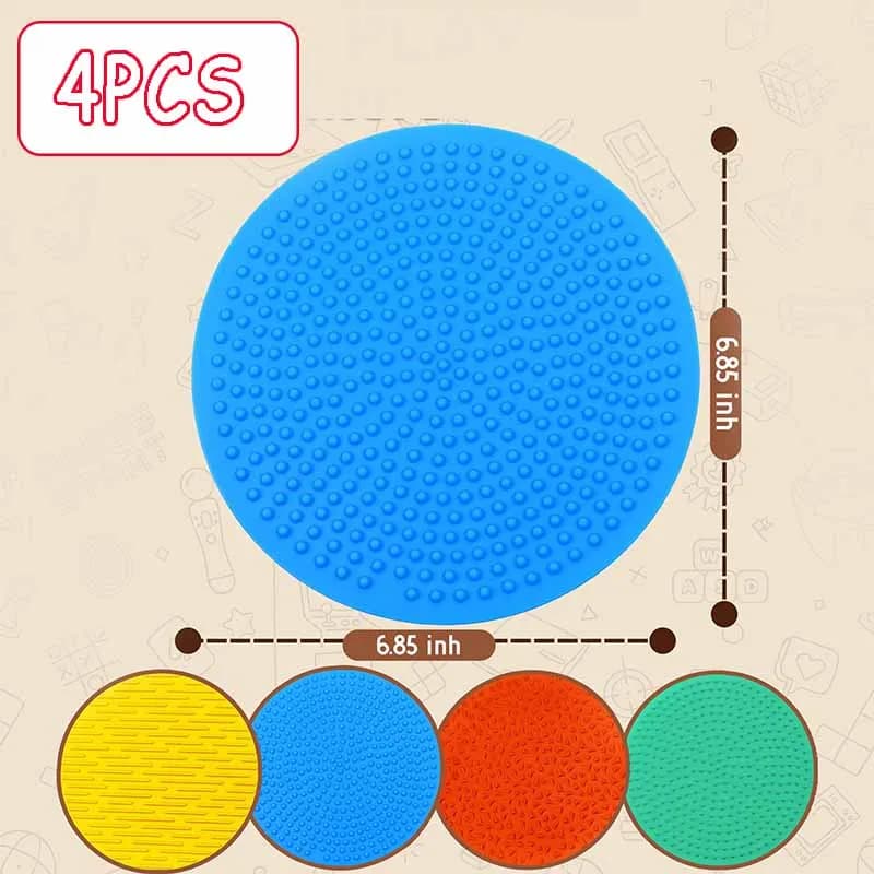 Tapis sensoriel en Silicone, jouet de Sport Parish Montessori pour enfant, tapis Tactile silencieux