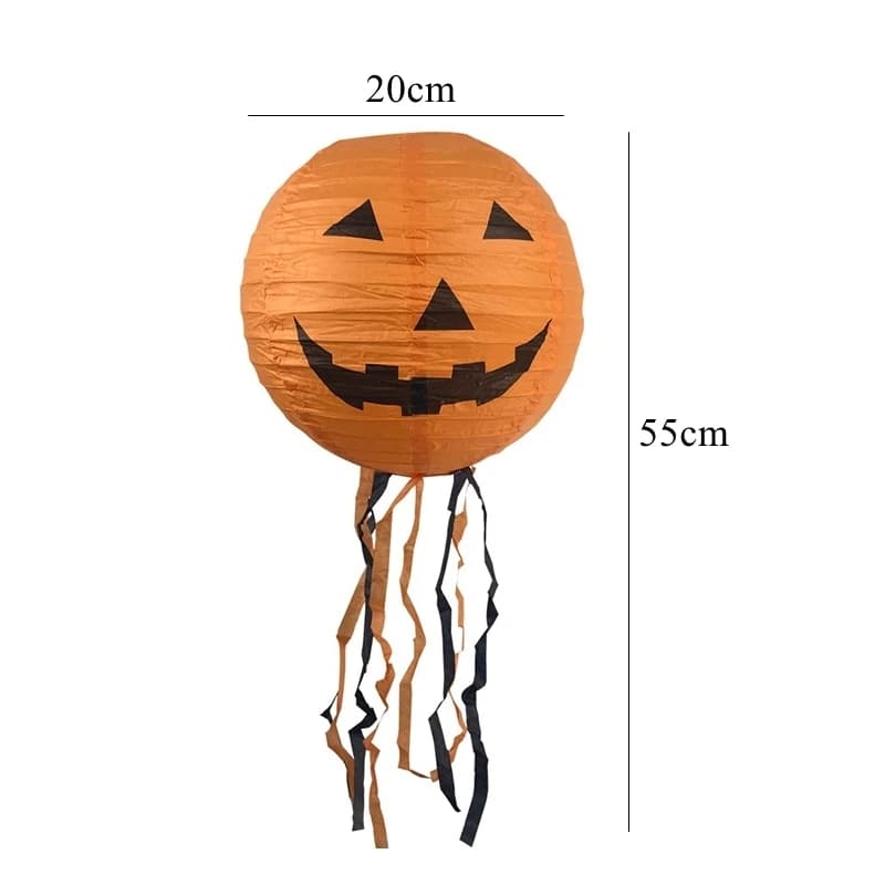Lanternes en Papier pour Halloween, Citrouille, Araignée, Chauve-Souris, Modules, Décorations de ixe