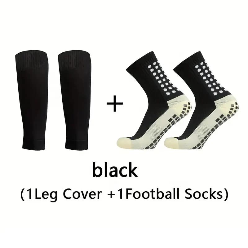 Ensemble de 2 paires de chaussettes de Football respirantes pour hommes et femmes, chaussettes de Fo