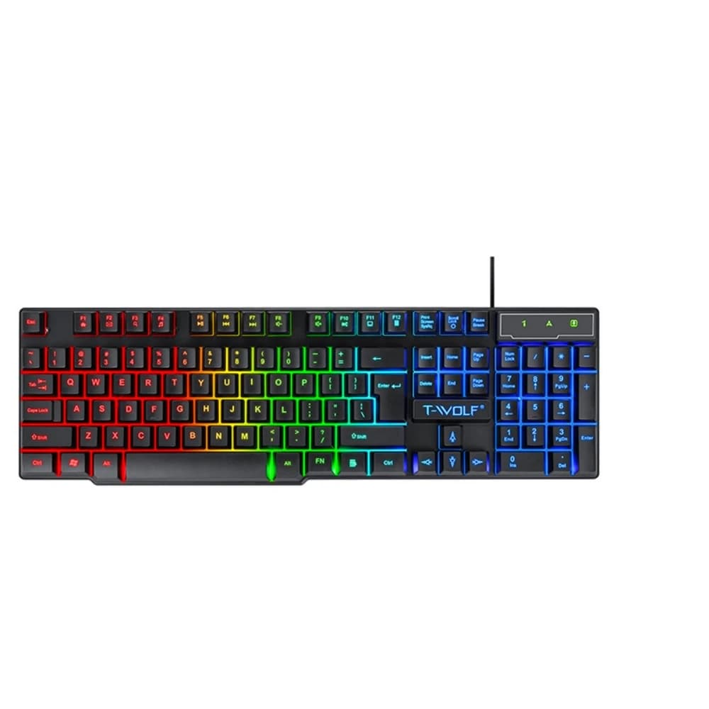 Clavier espagnol avec disposition espagnole Kit clavier russe arabe souris 100% clavier ISO 104 touc