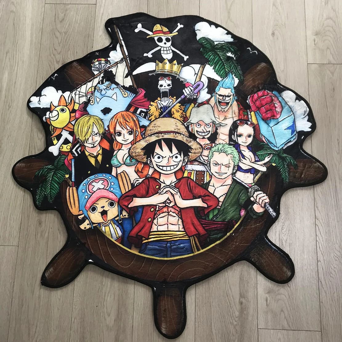 Tapis Décoratifs Personnalisés One Piece, Design de Gouvernail, Anime, pour Chambre à Coucher, Cuisi