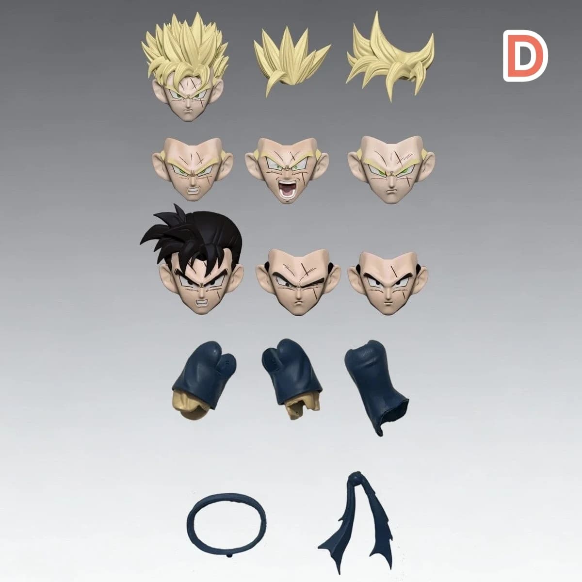 Nan&T Studio Dragon Ball Super Saiyan Future Gohan Accessoires de tête Sculpture de tête Figurines d