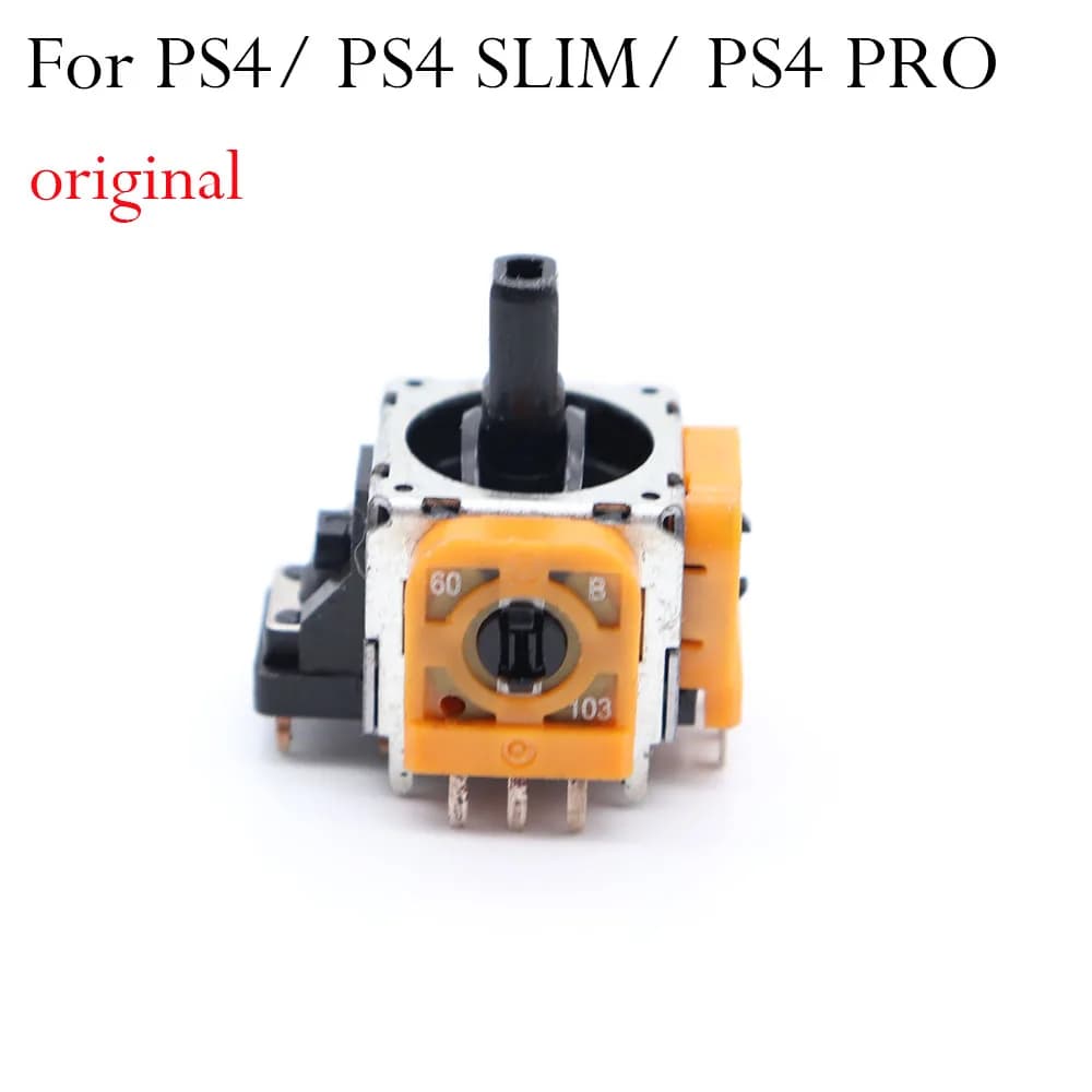 Joystick analogique à bascule 3D d'origine, remplacement jaune pour Sony PlayStation 4, PS4, manette