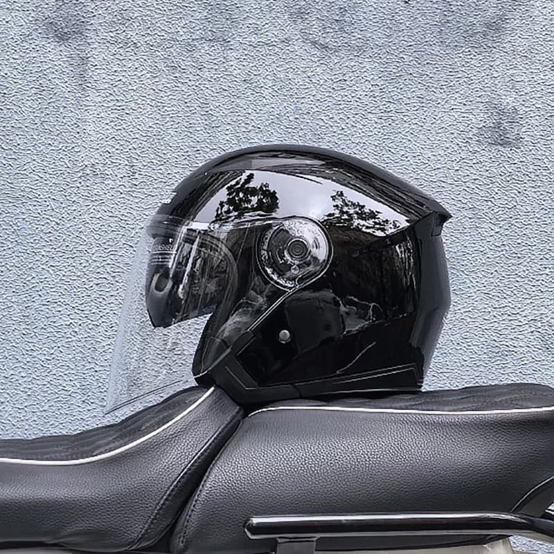 JEIKAI – Casque de moto avec double objectif, unisexe, véritable, pour scooter