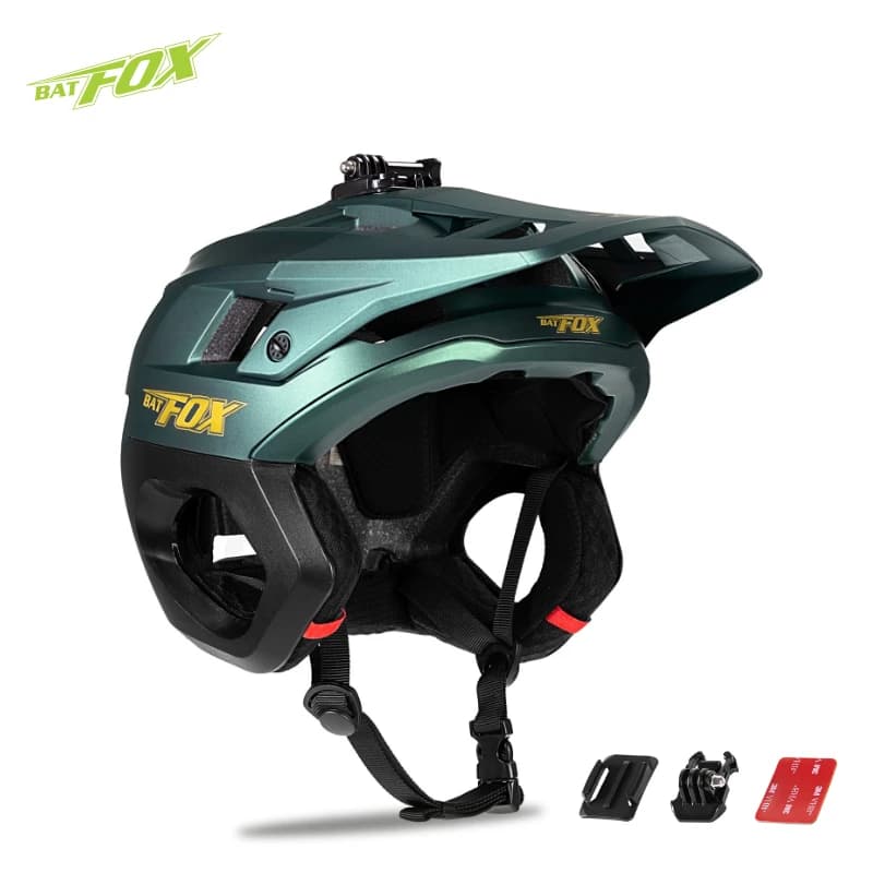 BATFOX 3/4 casque de vélo casque de vélo intégral pour DH BMX vtt montagne électrique E vélo Protect