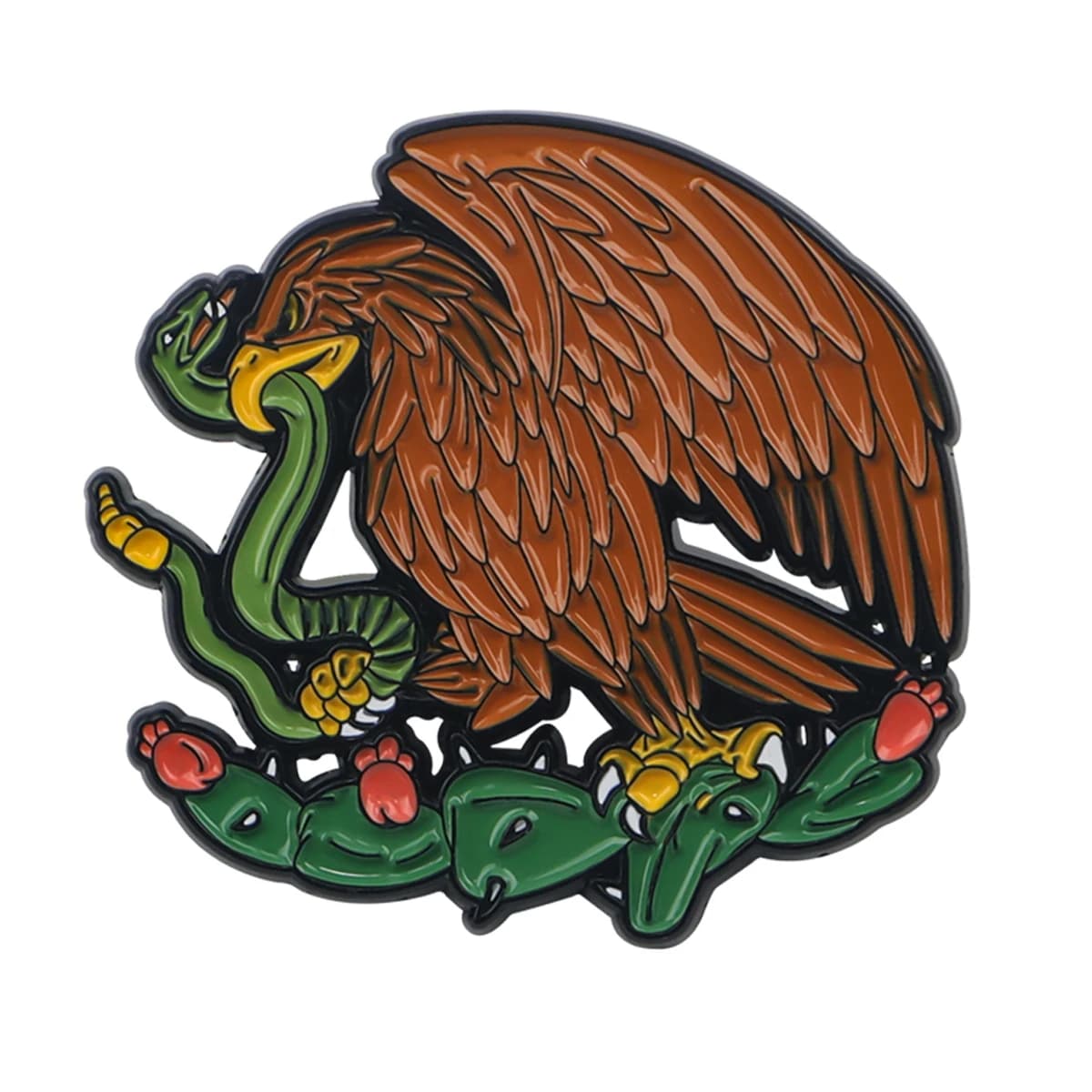 Broche en émail drapeau mexicain, Badges d'aigle sur sac à dos, broches de prière pour femmes, éping