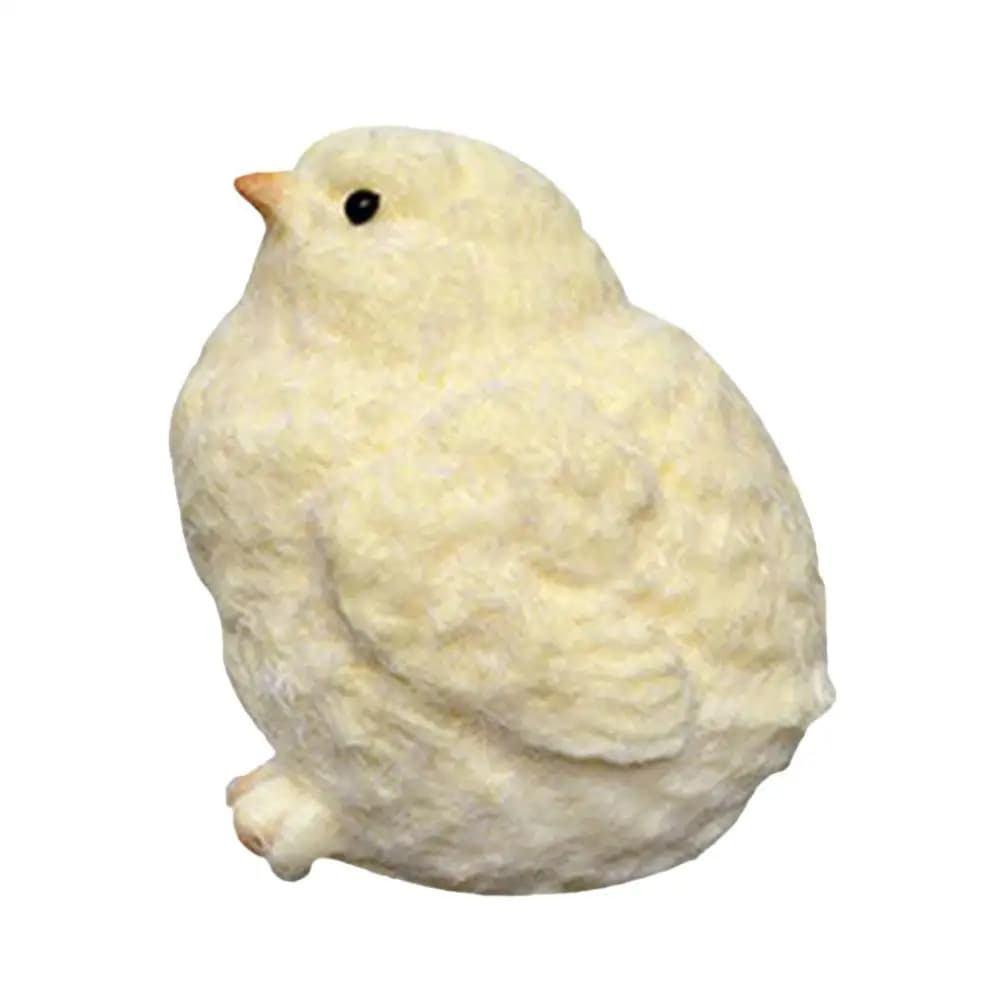 Jouet de poulet à presser mignon, Simulation de peluche faite à la main, poulet jaune à presser, jou