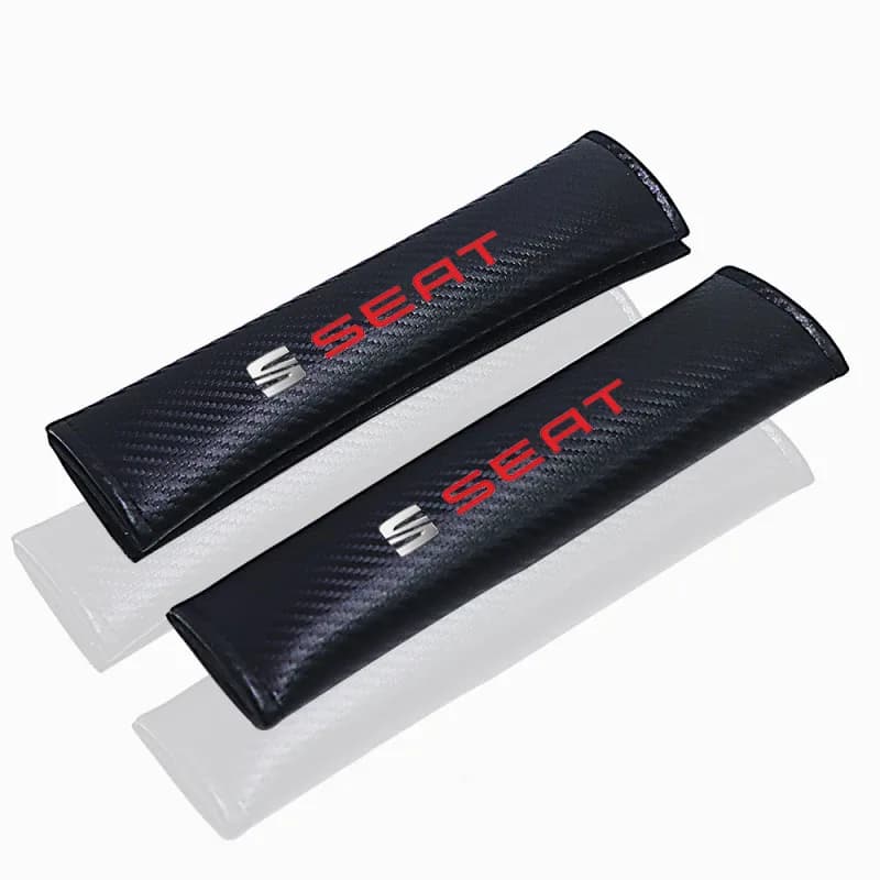 Housse de protection pour ceinture de sécurité en fibre de carbone pour Seat Ibiza Leon Ateca Altea