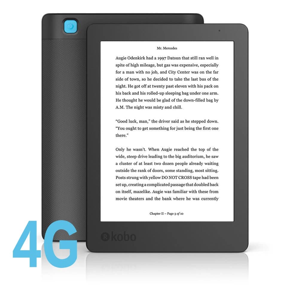 E-book Kobo Aura Edition 2 lecteur de livre Carta e-ink 6 pouces 1024x768 lumière 212 ppi WiFi 4G/16