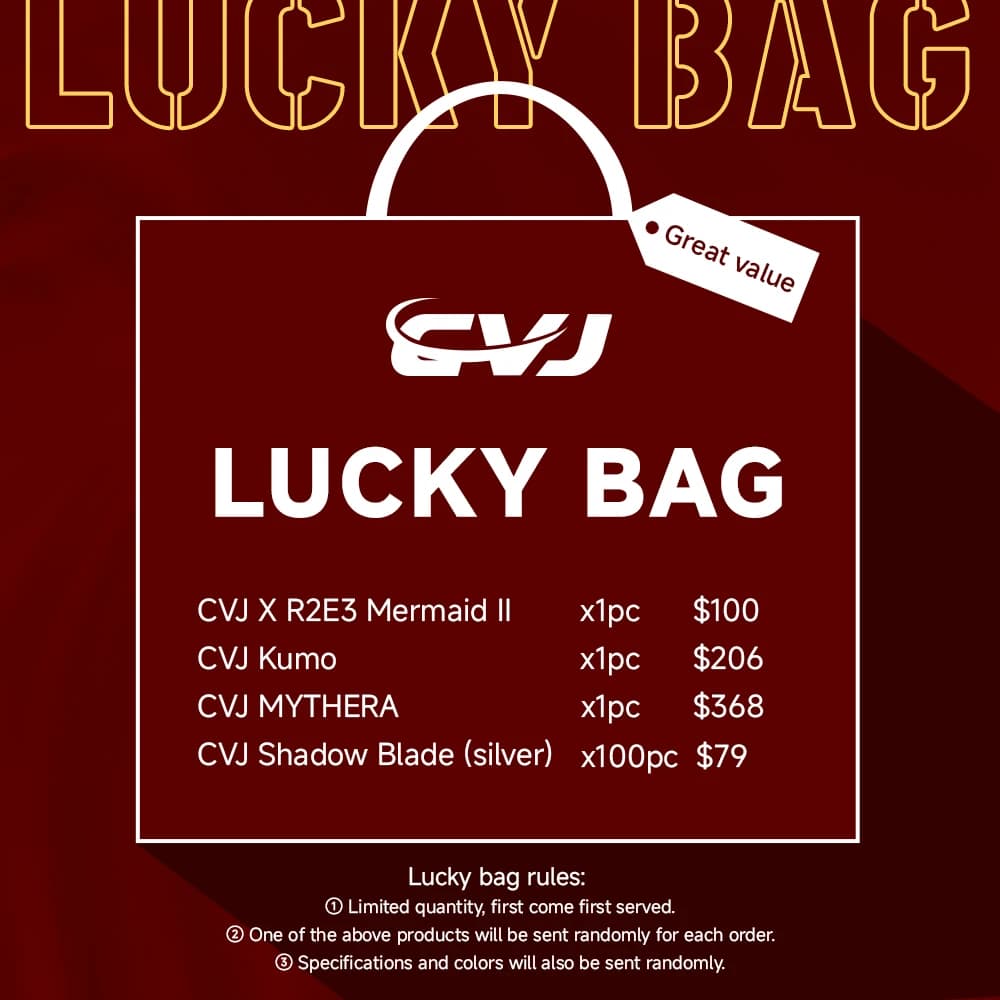 CVJ Lucky Pack : ensemble de son surprise avec écouteurs de haute qualité CVJ X R2E3 Mermaid 2 CVJ K