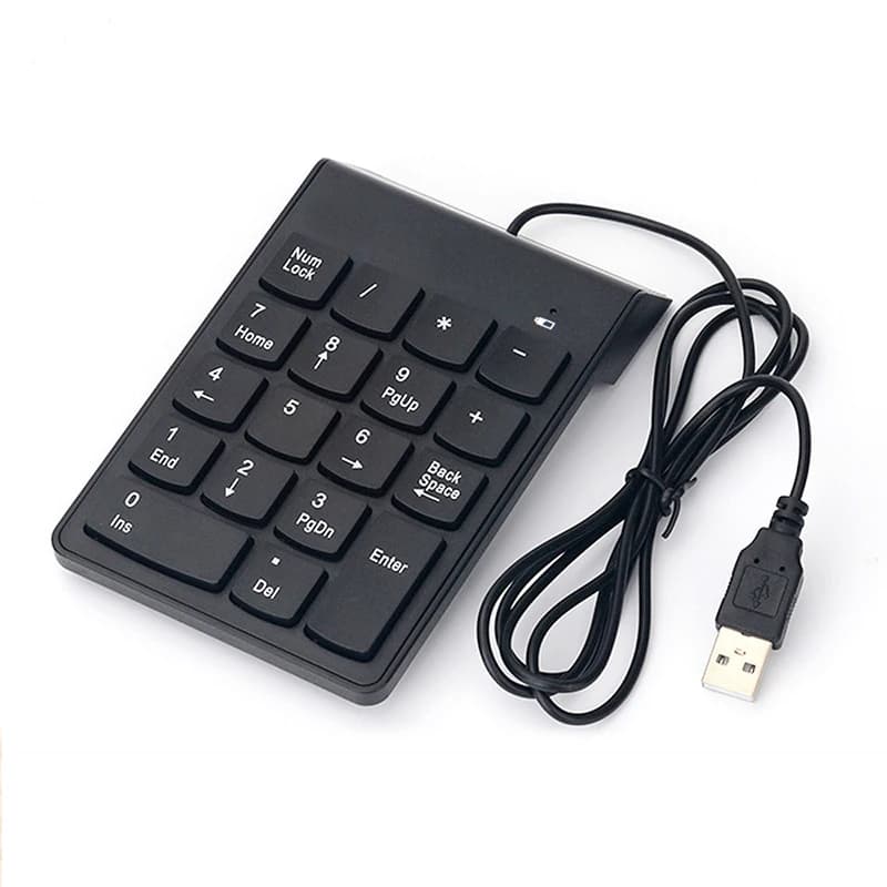Clavier filaire USB universel Mini 18 touches clavier numérique pour ordinateur portable ordinateur