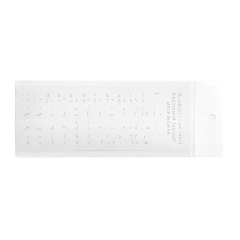 Autocollants de clavier arabe en PVC, 256 lettres autocollantes transparentes pour PC, ordinateur po
