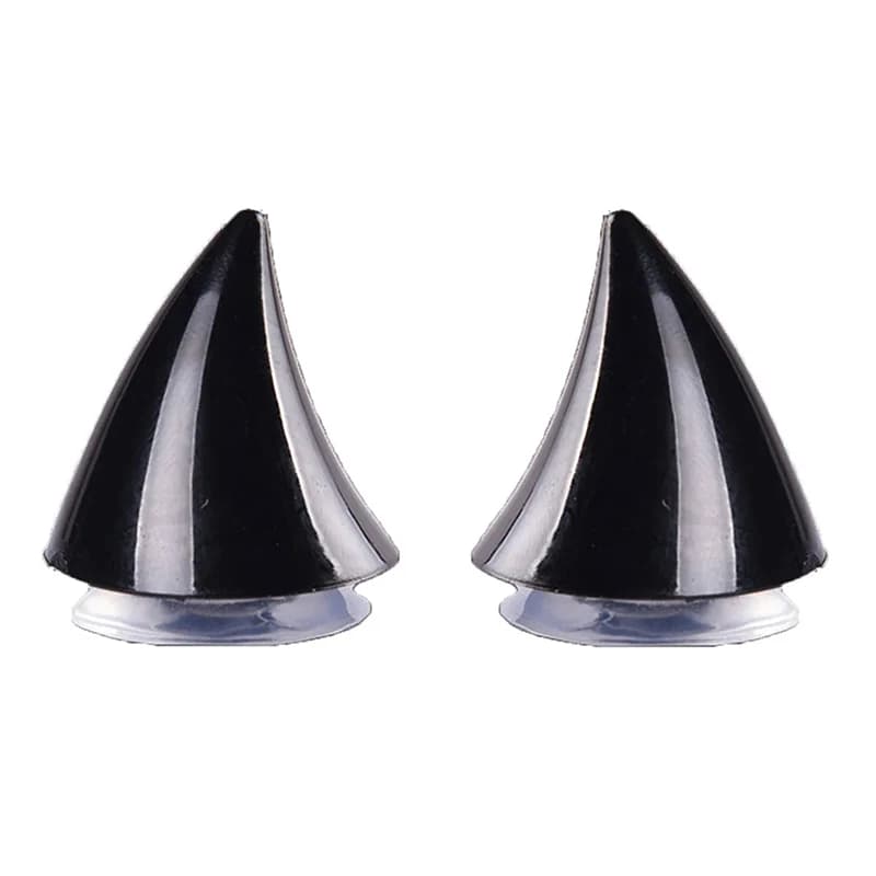 Casque de moto tout-terrain intégral avec corne en caoutchouc, décoration d'angle mignonne, accessoi