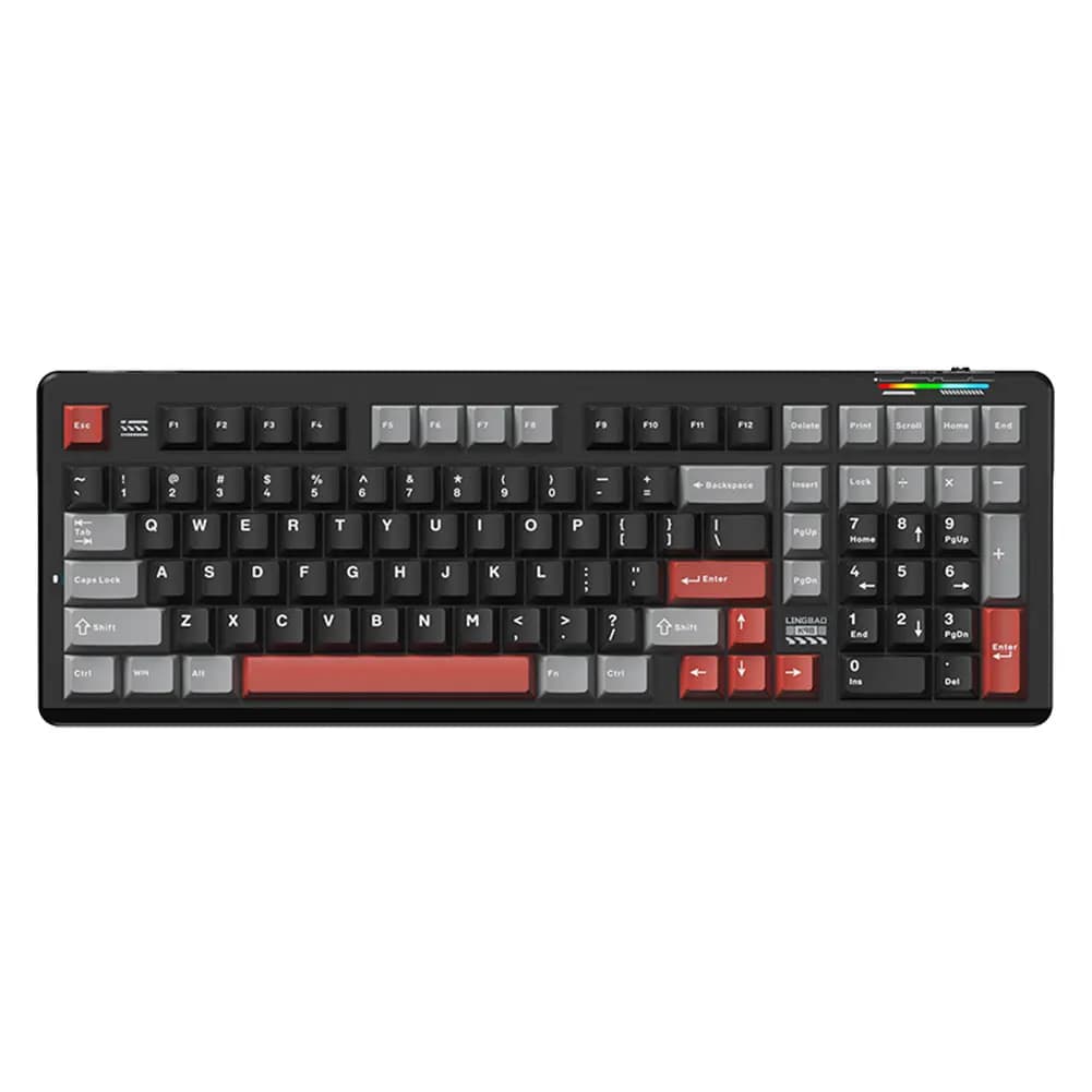 AULA × LINGBAO K98 clavier mécanique sans fil lettres coréennes personnalisées capuchons de touches