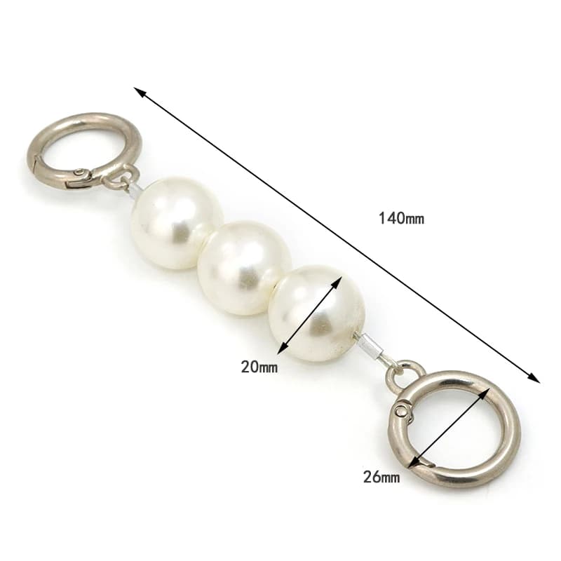 Accessoire de sac à chaîne de perles - Extension de sangle d'asisselles/épaule modifiée