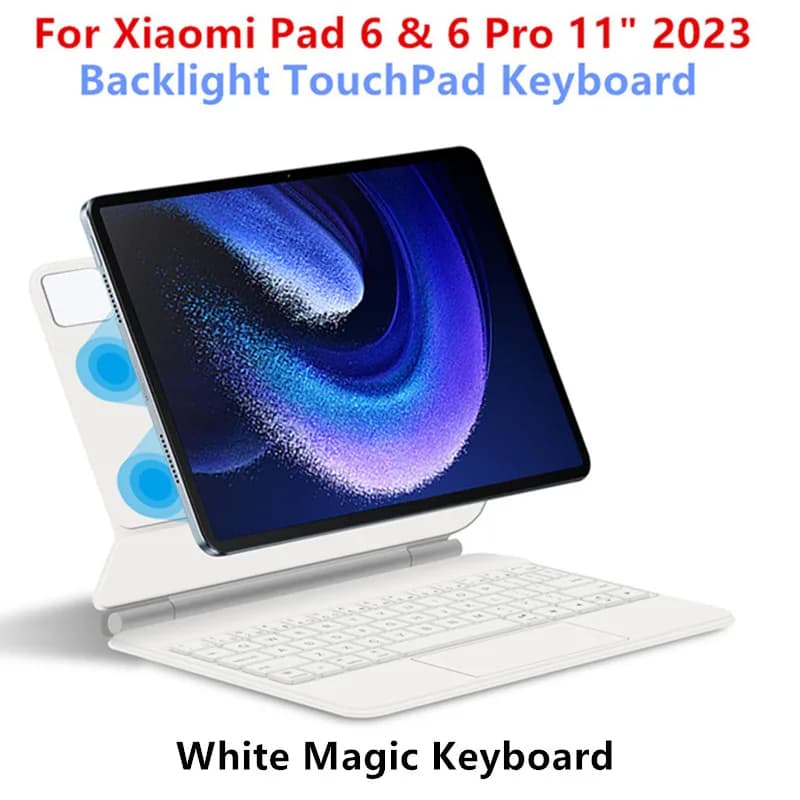 Clavier magique pour Xiaomi Pad 6 2023 Mi Pad 6 Pad6 5 Pro 11 pouces, étui avec support réglable, ré