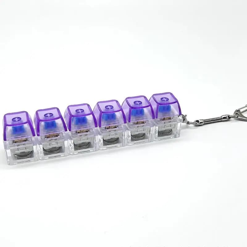 Mini clavier à 6 touches pour la concentration, parfait pour soulager le stress à la maison, au bure