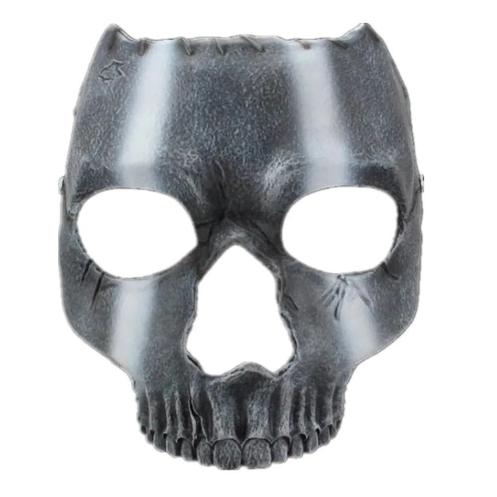 Masque facial tête de mort, accessoire de costume d'Halloween