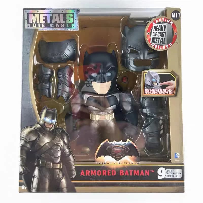 Figurine articulée Batman Armure Chevalier Noir avec têtes interchangeables, Ornement de bureau, Jou