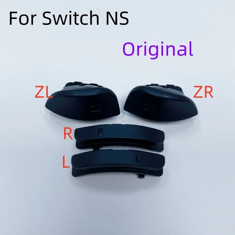 1 Ensemble de boutons de remplacement d'origine pour manettes Switch NS (L, R, ZR, ZL) pour Joy-Con