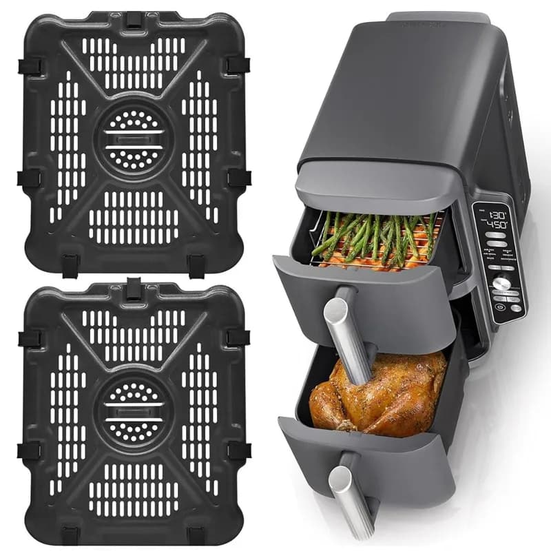 Plaques de cuisson A50Q (2 pièces) pour friteuses à air Ninja modèles SL201/SL401/SL451, accessoires