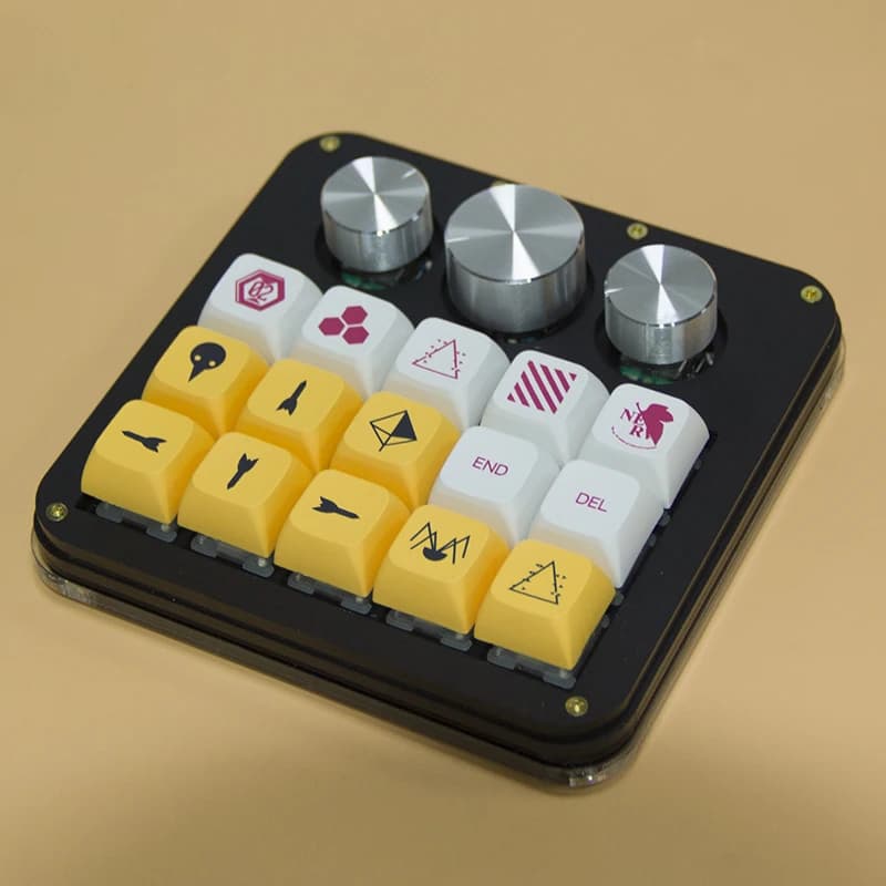 Clavier mécanique à 15 touches et 3 boutons, keypad à échange à chaud, une main, Da Vinci / Photosho