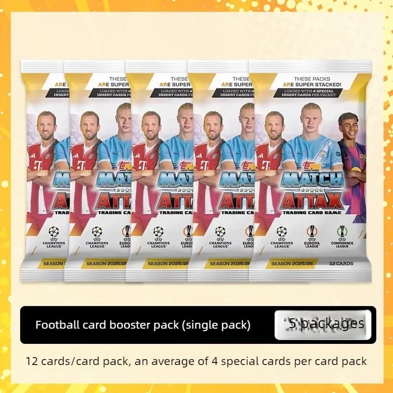 Cartes de football Topps 2025-26 Match Attax UEFA Euro & Champions League Manchester City Real Madri