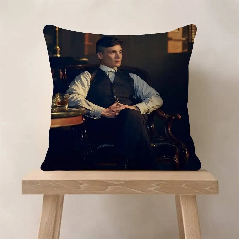 Coussins décoratifs personnalisés avec image et texte Peaky Blinders TV Play, cadeaux pour la maison