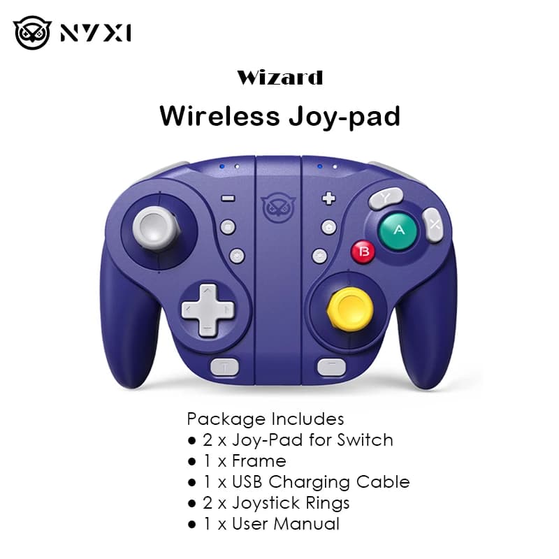 NYXI Wizard Joy-pad sans fil pour manettes de jeu Switch2/Switch OLED/Switch Lite