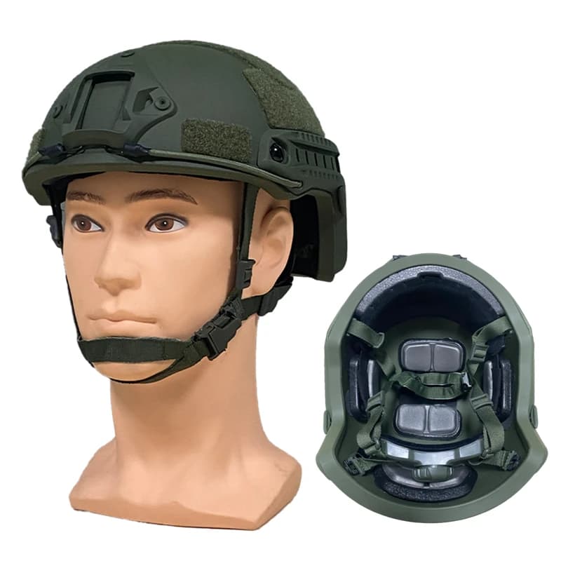 Casque de sécurité avancé ACH, fabriqué en matériau aramide, équipé d'un système de suspension FAST