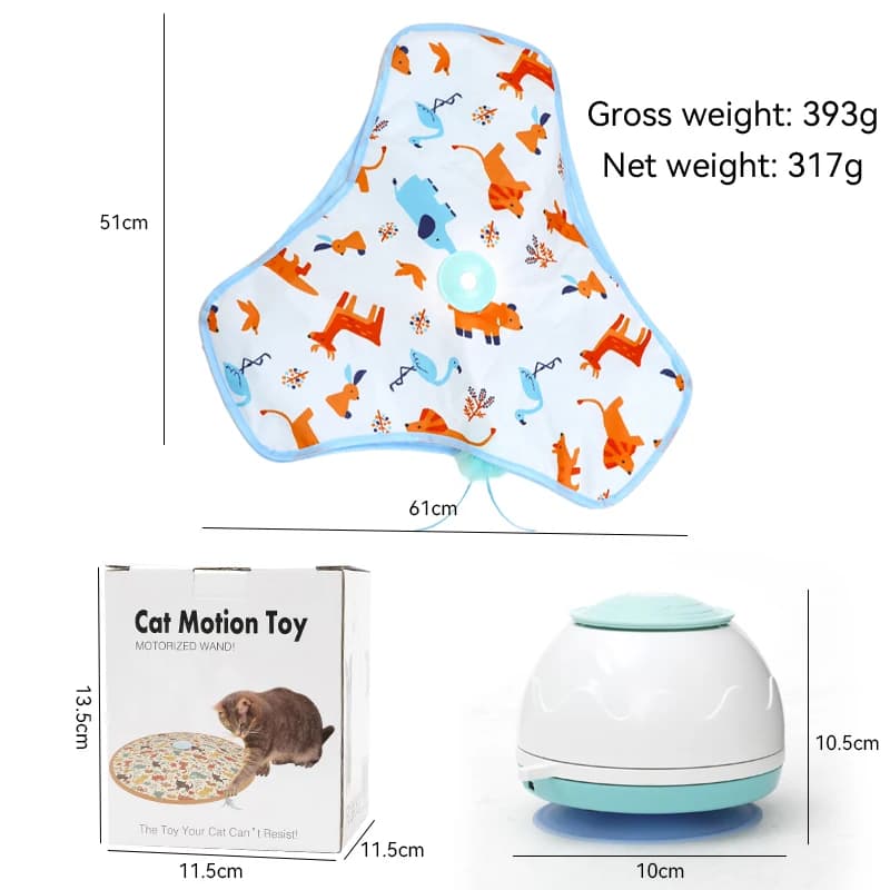 Jouets interactifs pour chats d'intérieur, activation du mouvement avec tapis, jouet de chasse Recha