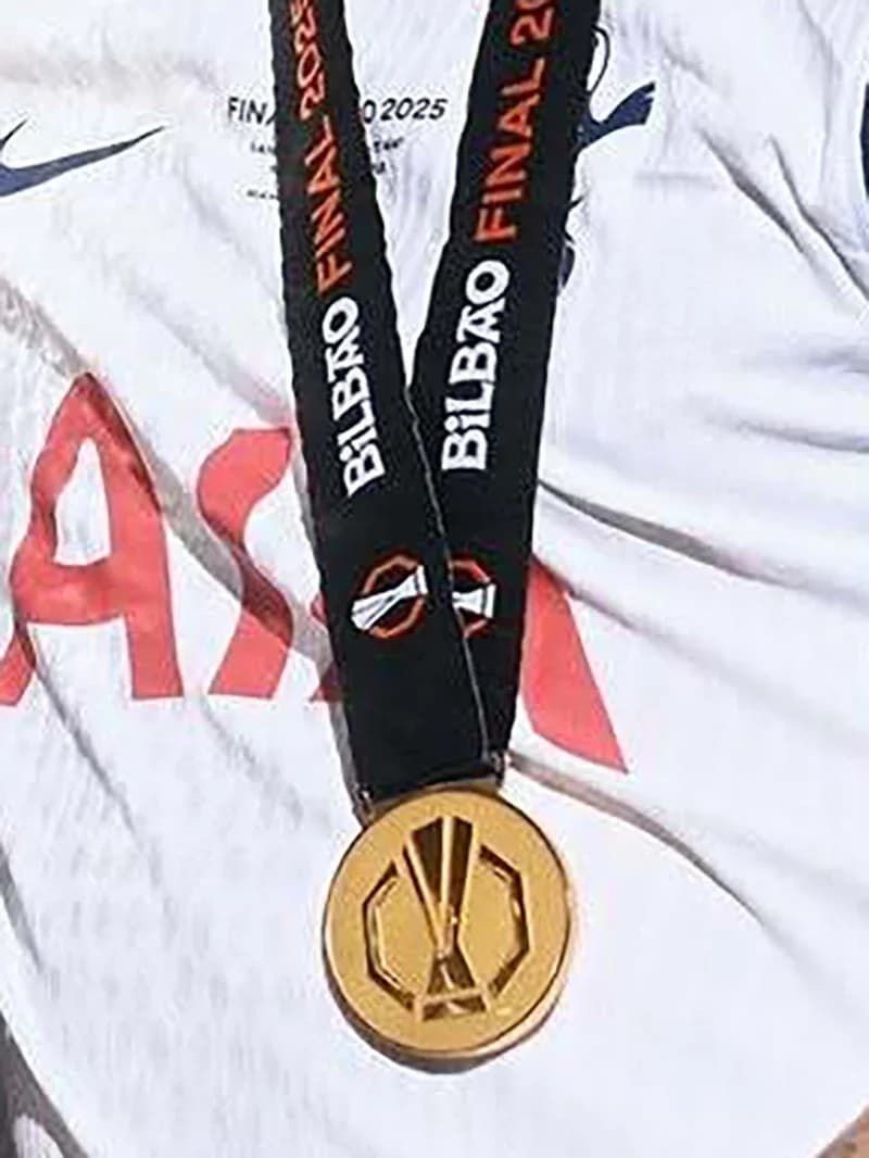 Médaille du Final de la Ligue Europa 2025, médailles de champions de football, souvenirs, collection