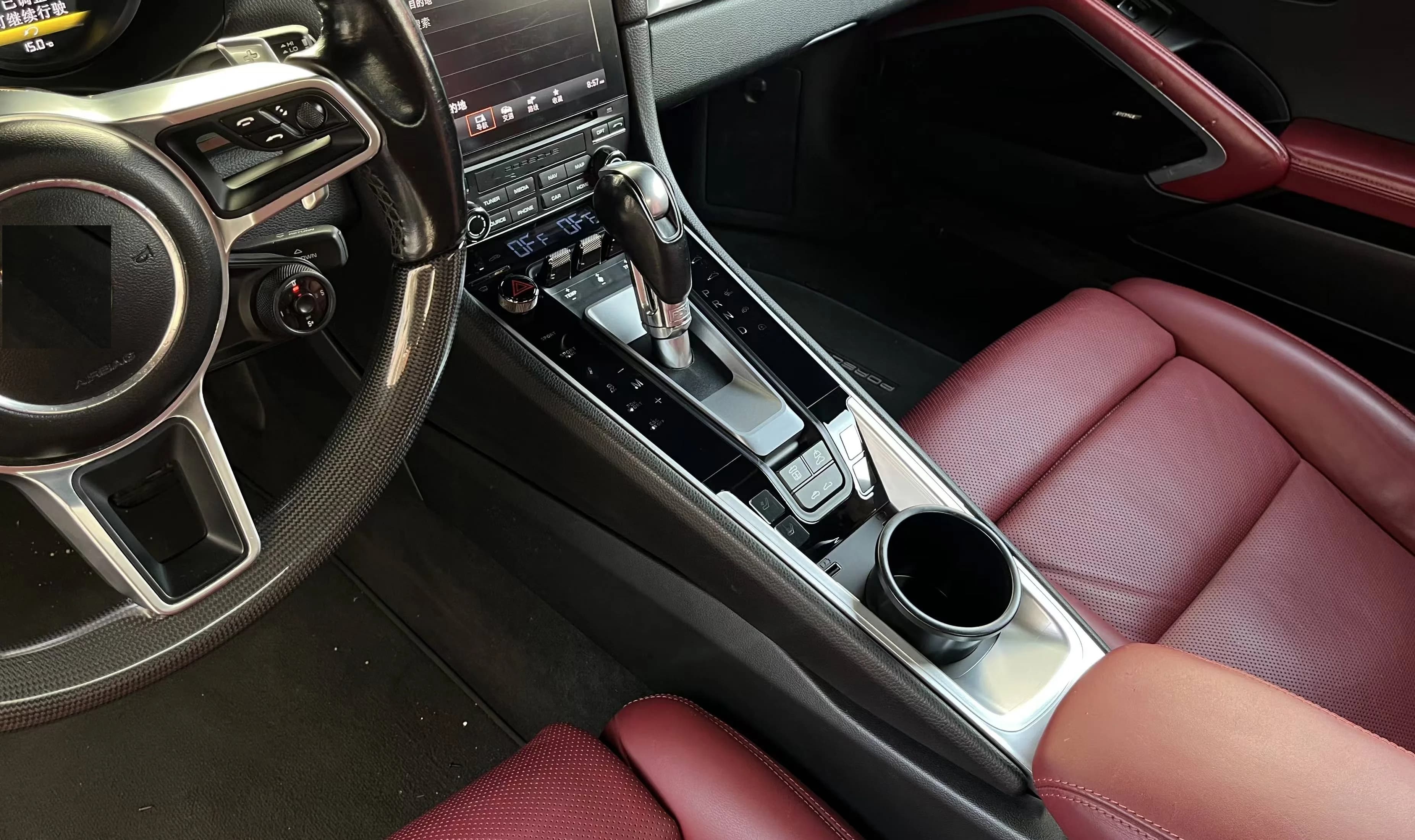 Console centrale tactile LCD pour Porsche 718 2016-2023 - Modification intérieure automobile