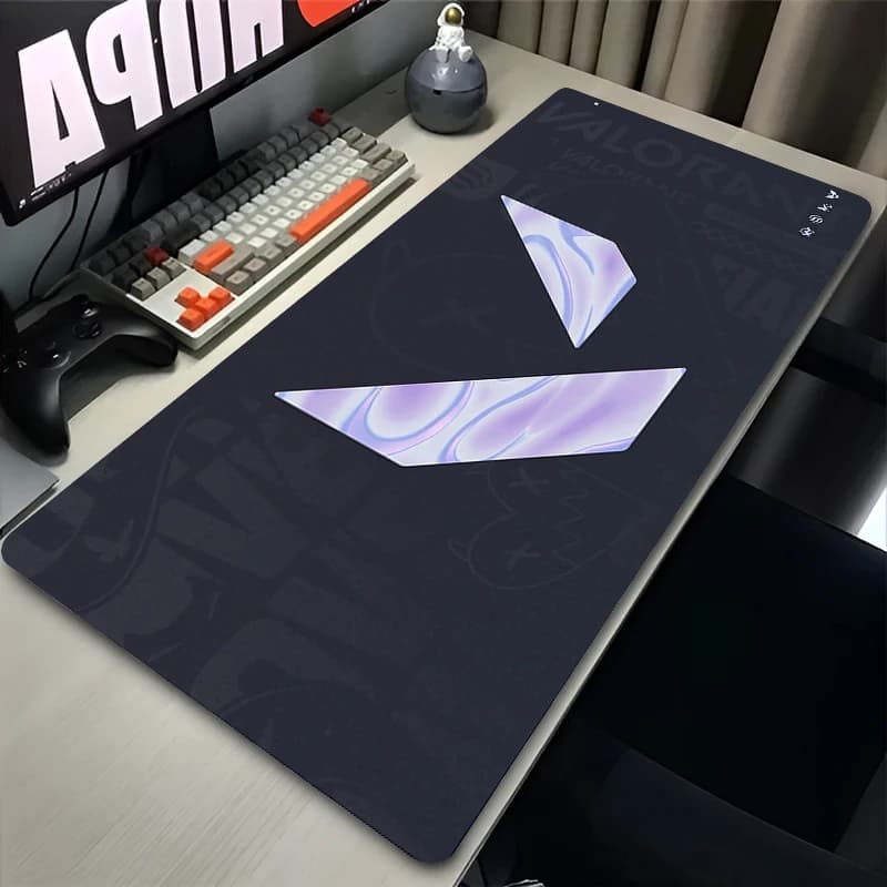 Tapis de souris pour ordinateur portable, jeu Valorant Clove Kawaii, tapis de souris de bureau, Logo