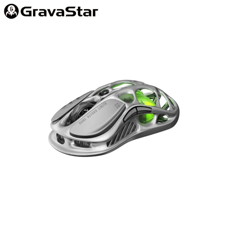 Souris de jeu sans fil GravaStar Mercury M1 Pro, légère, en alliage de magnésium, trois modes (filai