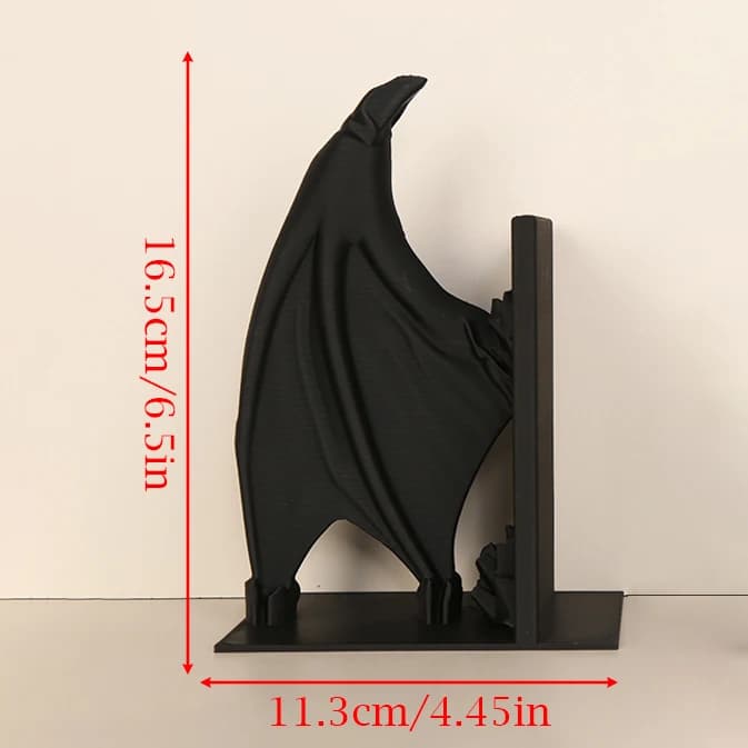 Serre-livres en forme d'aile de chauve-souris de style sombre transfrontalier, décoration de la mais